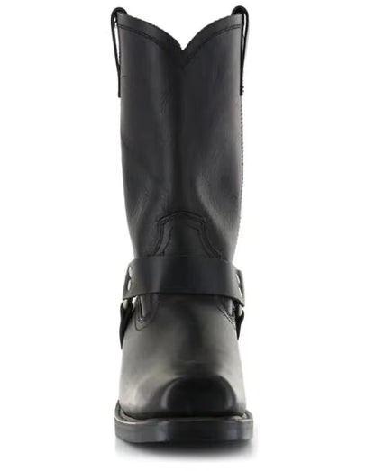 Men's PU Leather Mid-Calf Square Toe Cowboy Boots - CB049