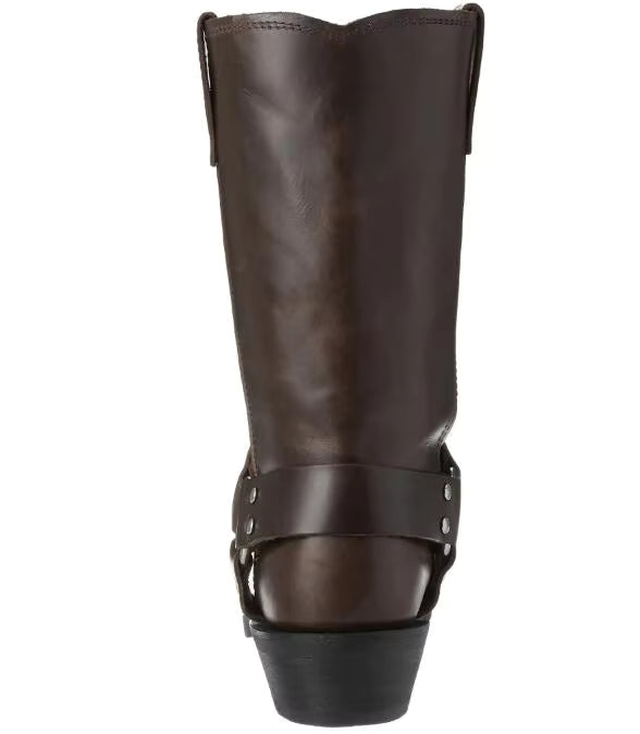 Men's PU Leather Mid-Calf Square Toe Cowboy Boots - CB049
