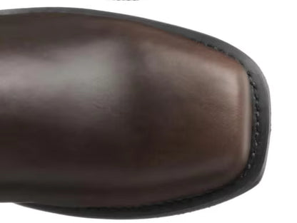 Men's PU Leather Mid-Calf Square Toe Cowboy Boots - CB049