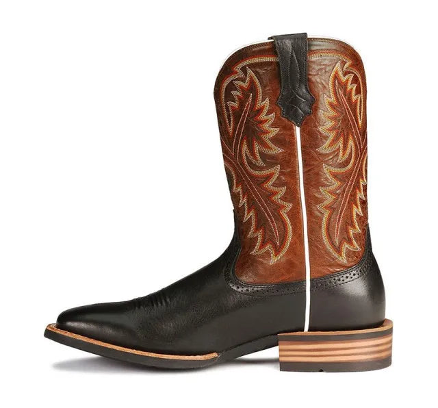 Unisex PU Leather Mid-Calf Western Cowboy Boots - CB016