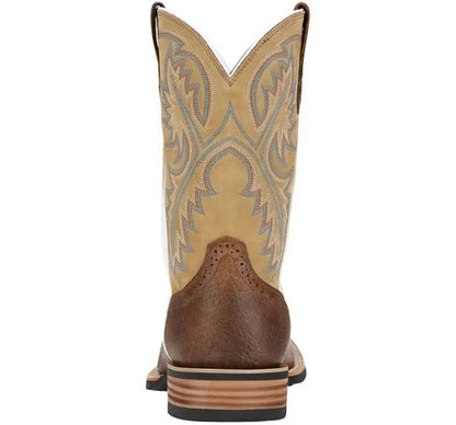 Unisex PU Leather Mid-Calf Western Cowboy Boots - CB016